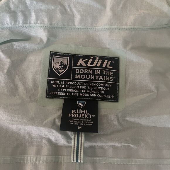 Kuhl Projekt Women’s Jetstream Rain Hoody Jacket Honeydew Mint Green Size Medium - Picture 7 of 10